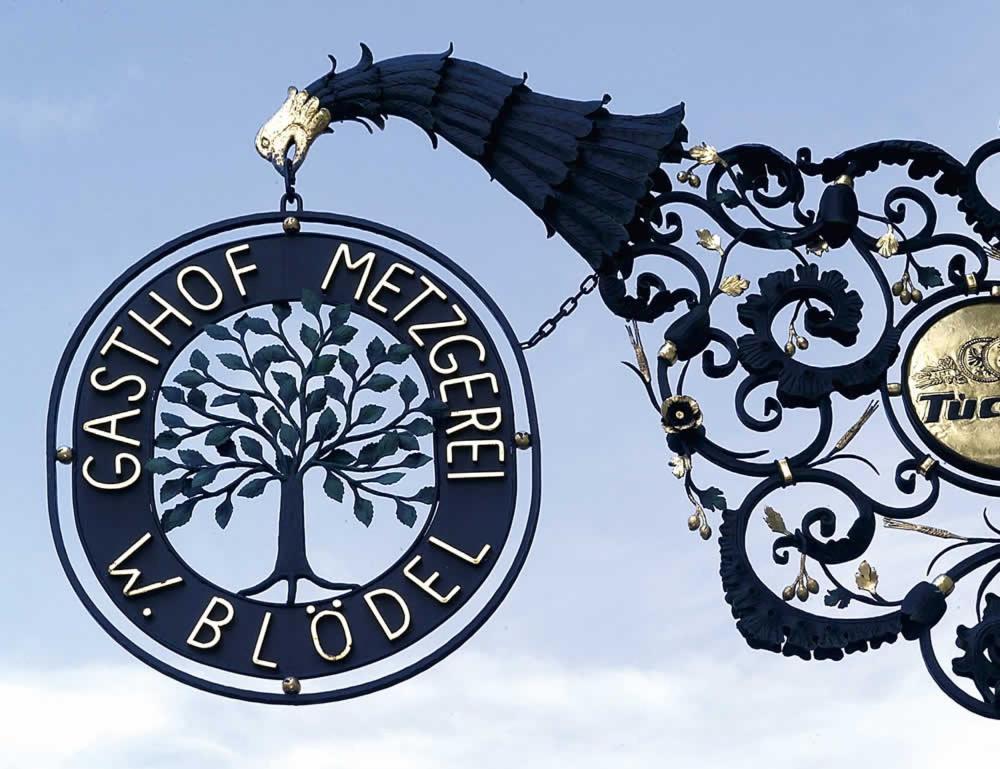 Bloedel Gasthof Gruener Baum Norimberga Esterno foto